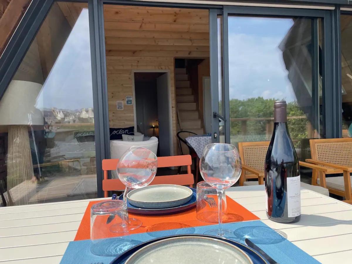 Le Tipi Bleu Tiny House Neuve Avec Terrasse Et Jardin Villa Camaret-sur-Mer Exterior foto
